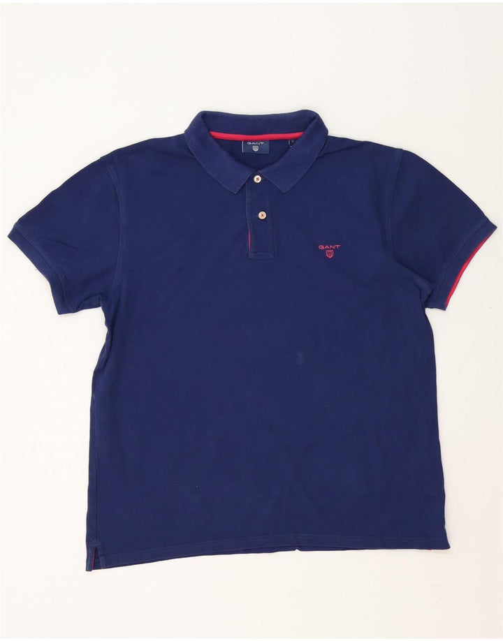 Gant Polo Shirt til mænd Stor marineblå bomuld