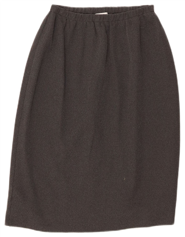Marisa Monti Dame Midi Nederdel IT 44 Medium W32 Grå Viscose