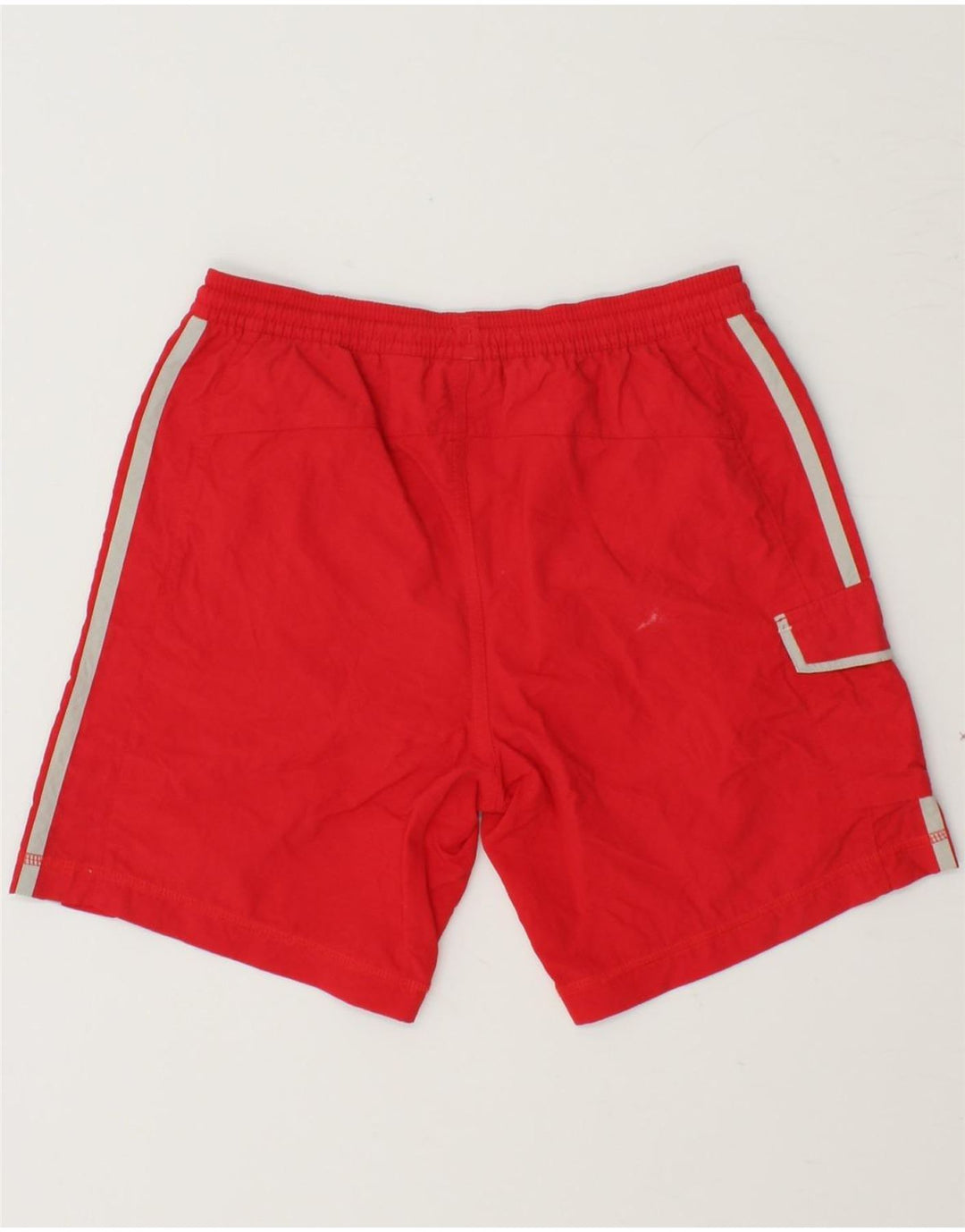 ADIDAS Boys Sport Shorts 9-10 Years  Red Polyamide Vintage Adidas and Second-Hand Adidas from Messina Hembry 
