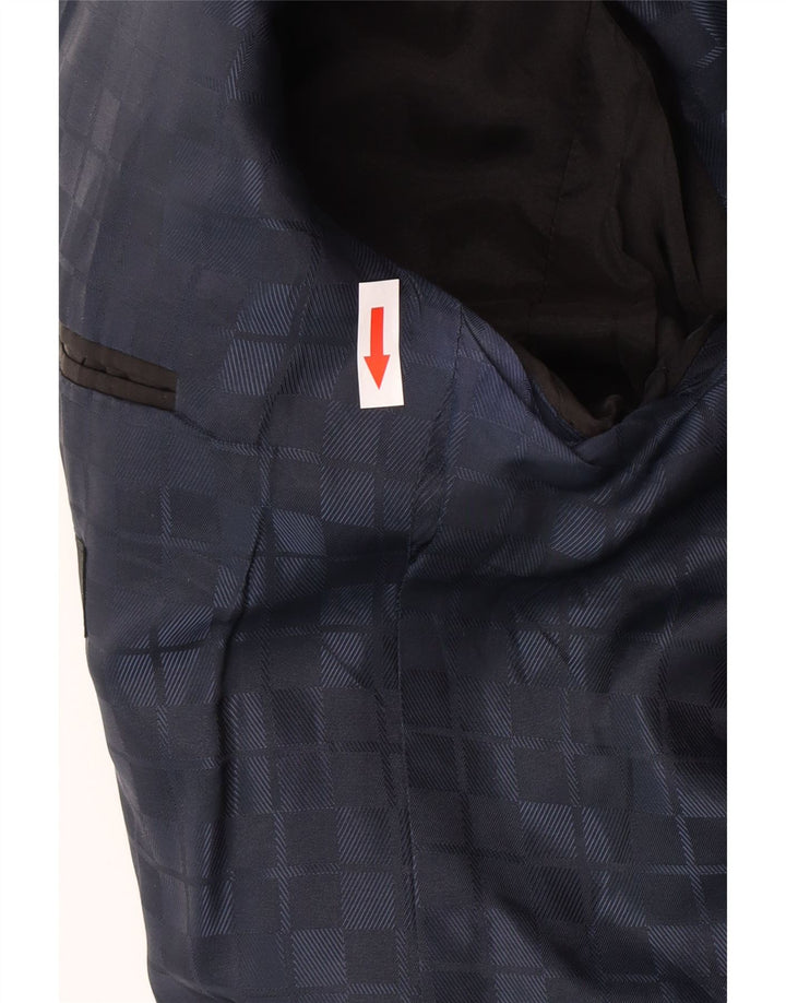 Hugo Boss Herre 2-knaps blazerjakke UK 42 XL Marineblå Houndstooth