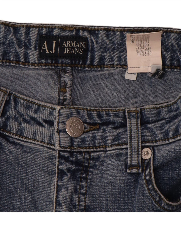 ARMANI Womens Bootcut Jeans W26 L28 Blue Cotton