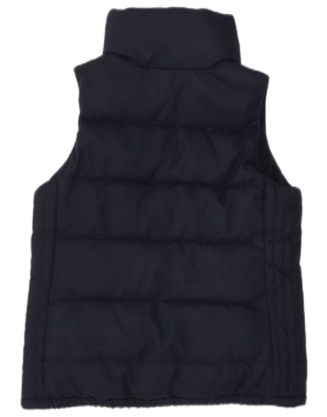 Old Navy Womens Polstret Gilet UK 10 Small Navy Blue Polyester