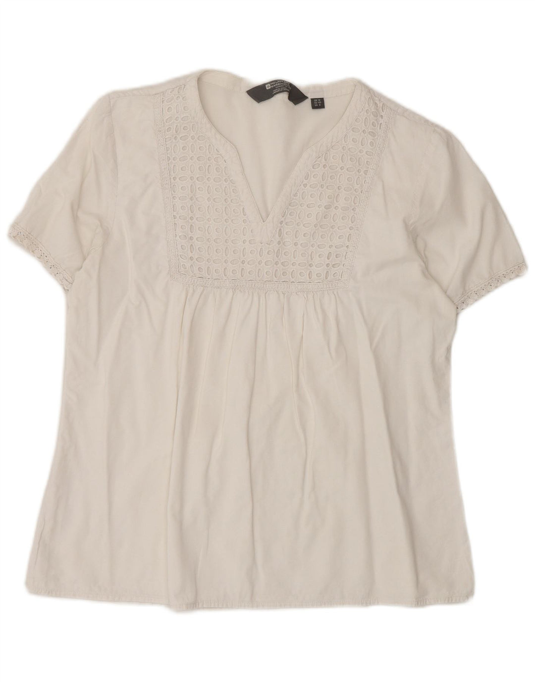 Mountain Warehouse Damebluse Top UK 12 Medium White