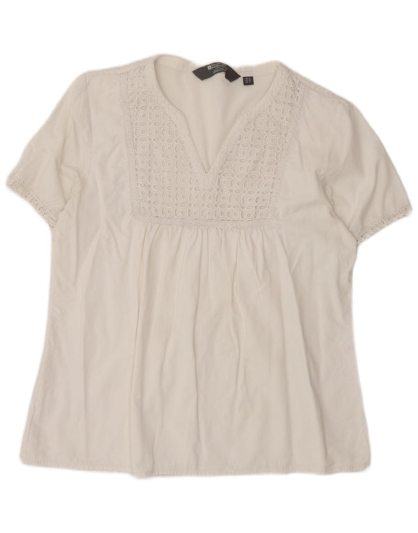 Mountain Warehouse Damebluse Top UK 12 Medium White