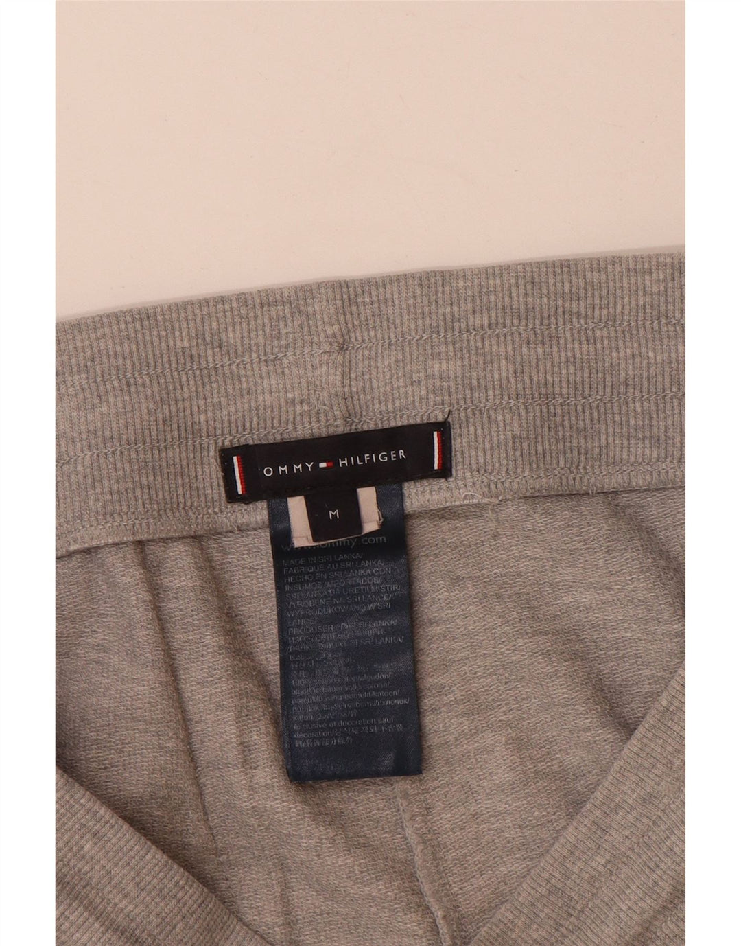 Tommy Hilfiger Herre Sportshorts Medium Grey Flecked Bomuld