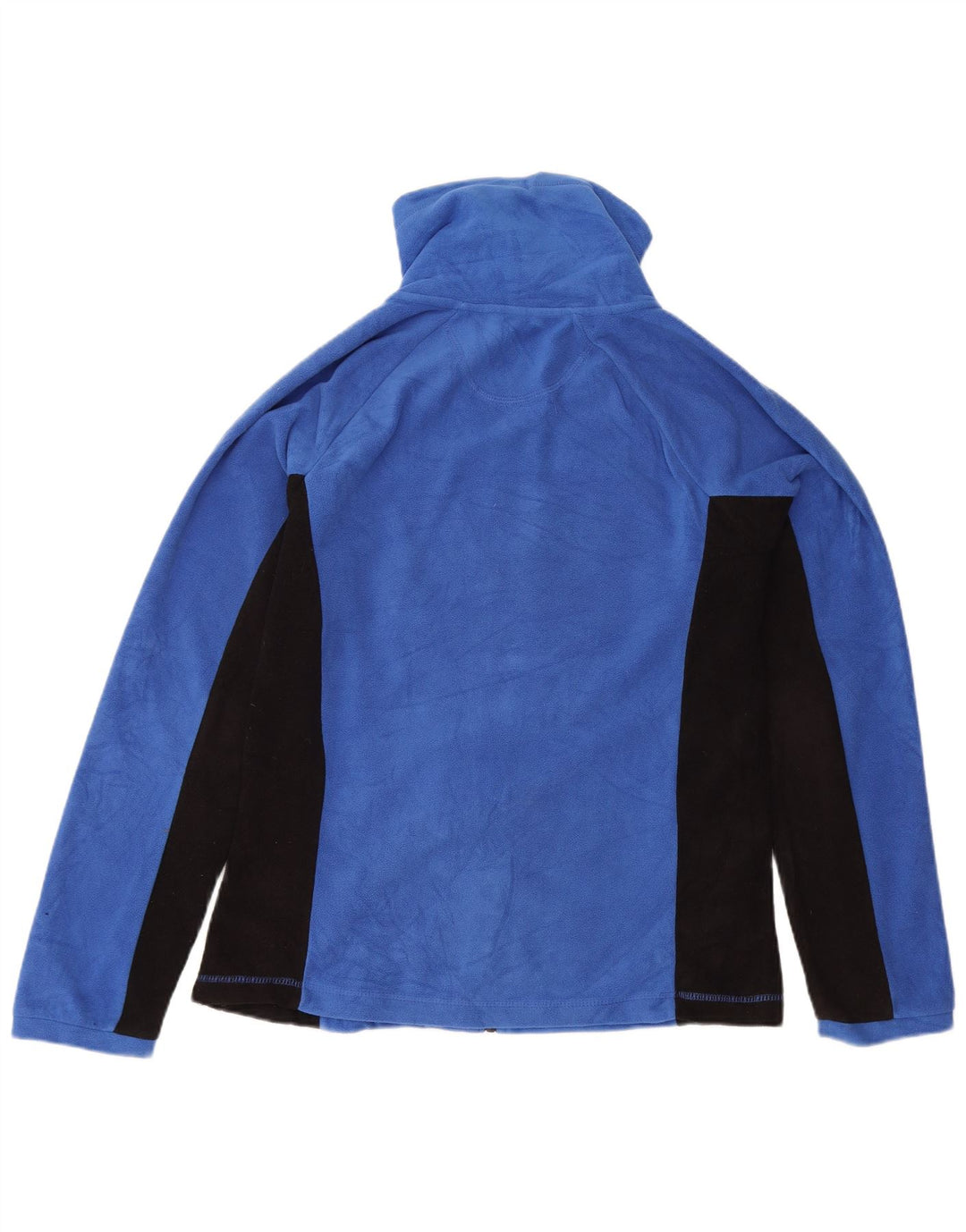 Calvin Klein Dame grafisk fleecejakke UK 14 Medium Blue Colourblock