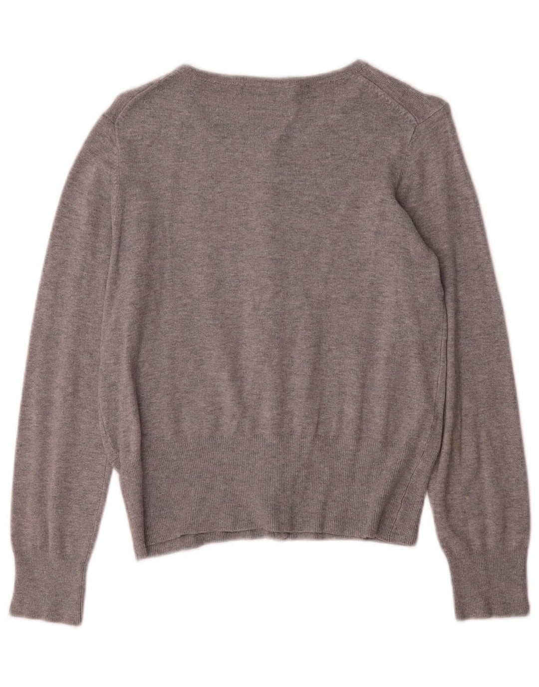 Marks & Spencer Dame Stretch Cardigan Sweater UK 10 Small Grey Flecked