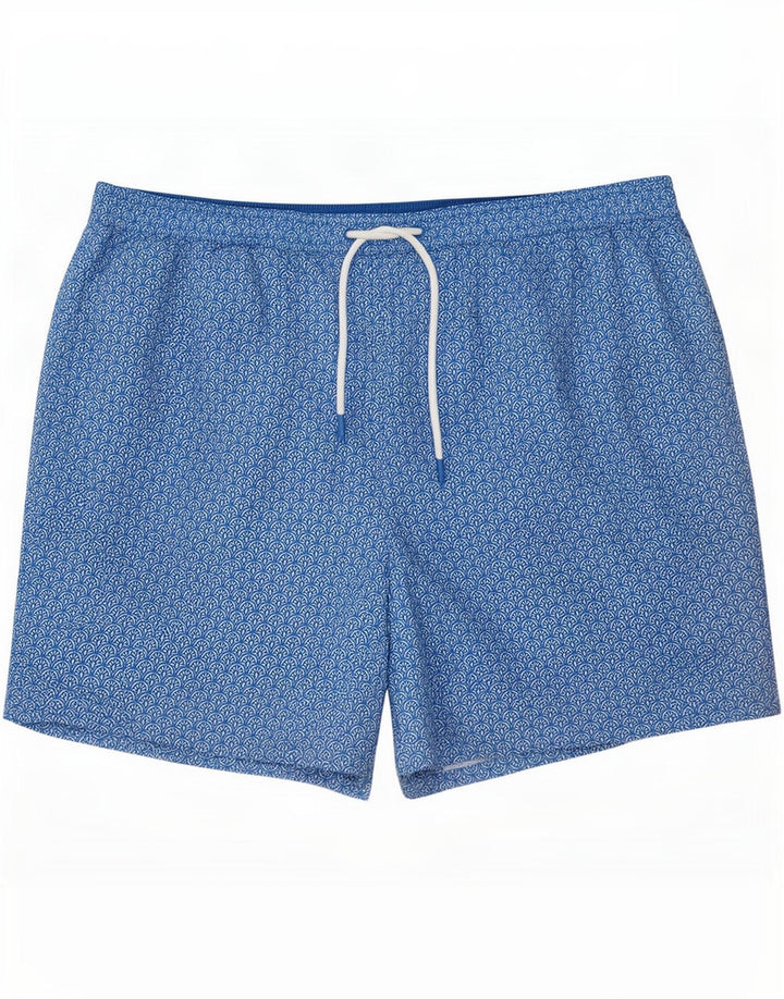 Marks & Spencer Badeshorts til mænd 2XL Blue Floral Polyester