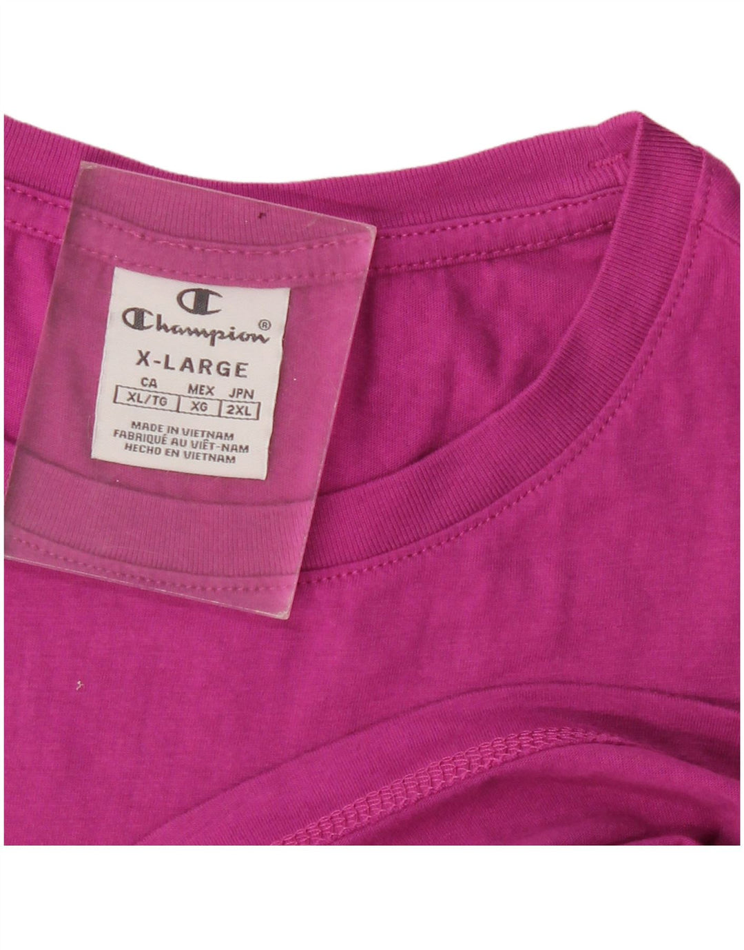 Champion Dame Grafisk T-Shirt Top UK 18 XL Pink