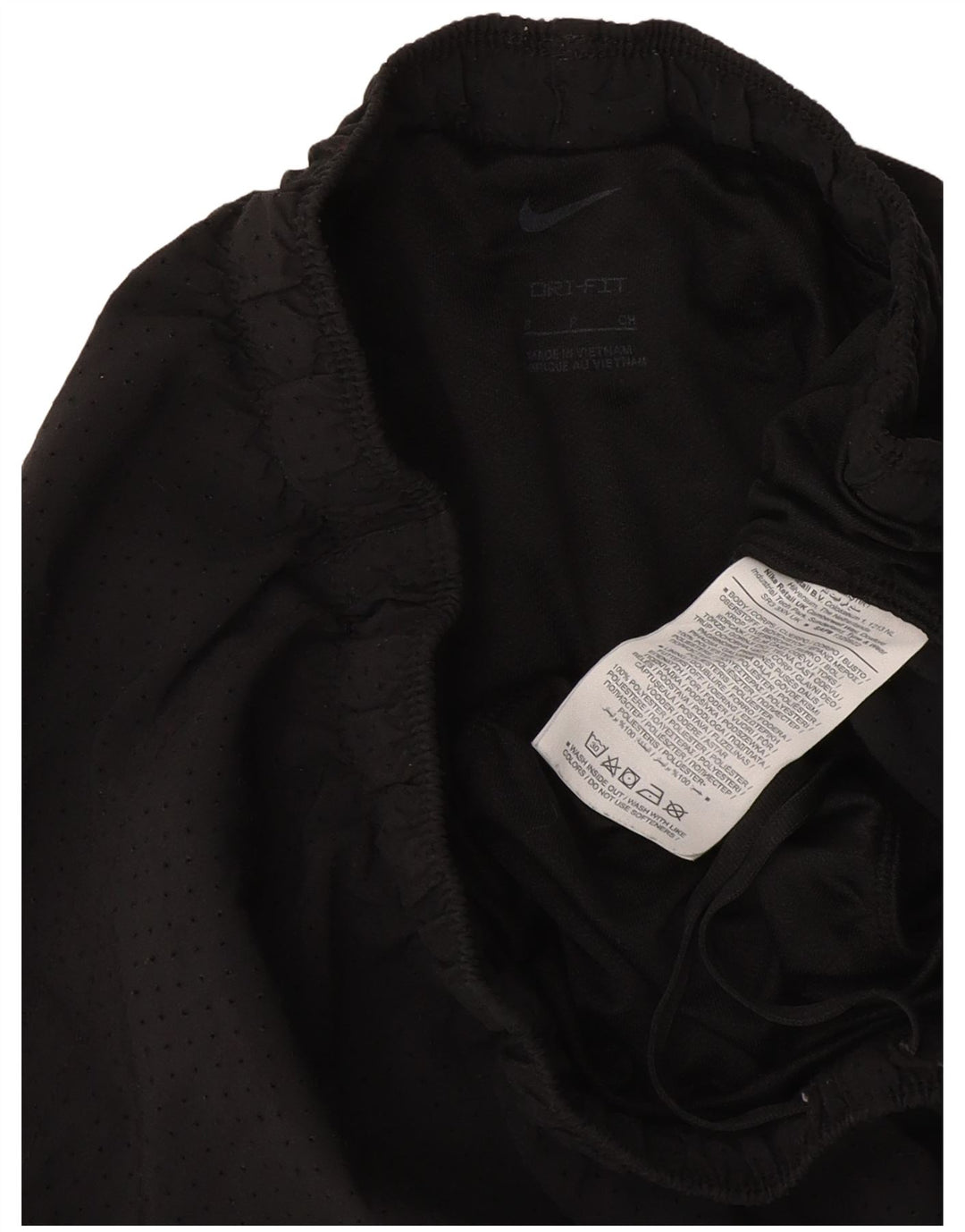 Nike Dame Dri Fit Sport Shorts UK 8 Small Black Polyester