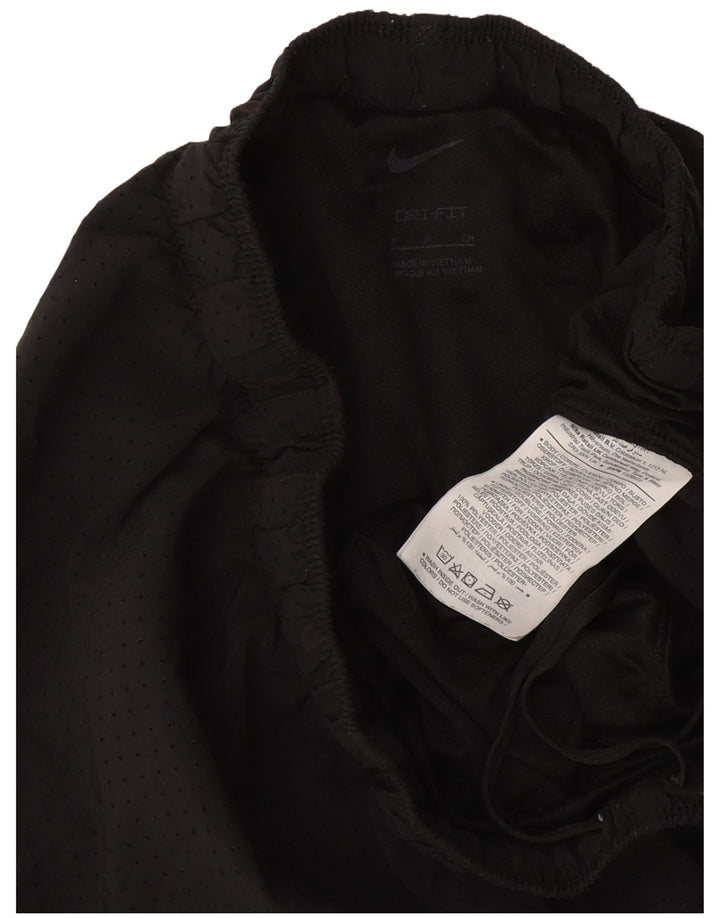 Nike Dame Dri Fit Sport Shorts UK 8 Small Black Polyester