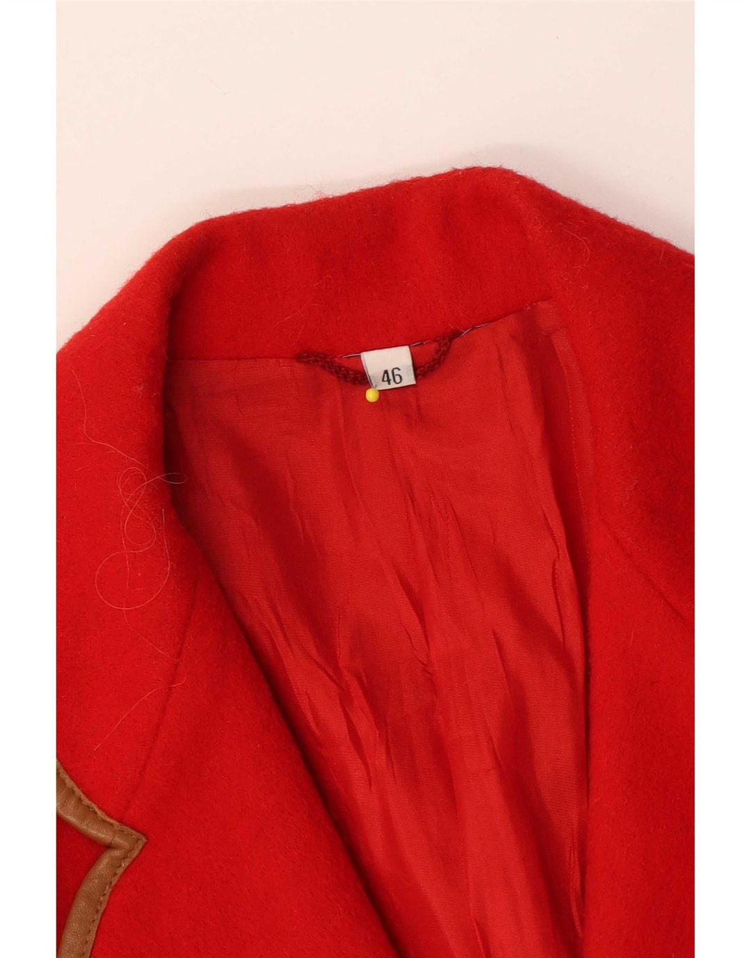 Vintage Dame 2 Knaps Blazer Jakke IT 46 Stor Rød