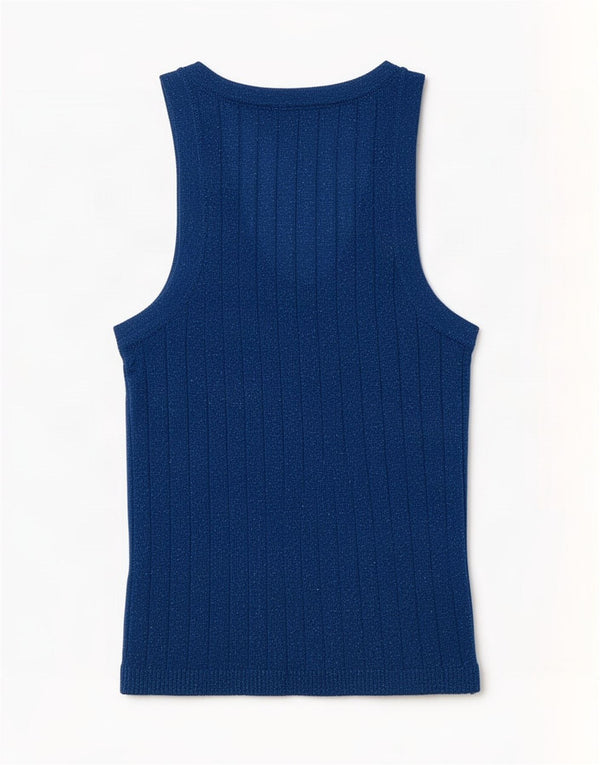 Zara Damevest Top UK 4 XS Blå Flecked Viscose