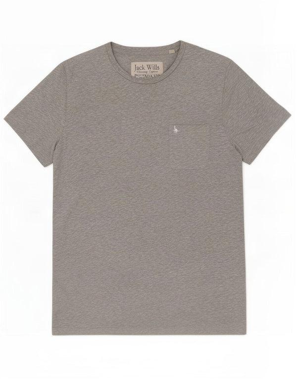 Jack Wills Herre T-Shirt Top XL Grå Bomuld