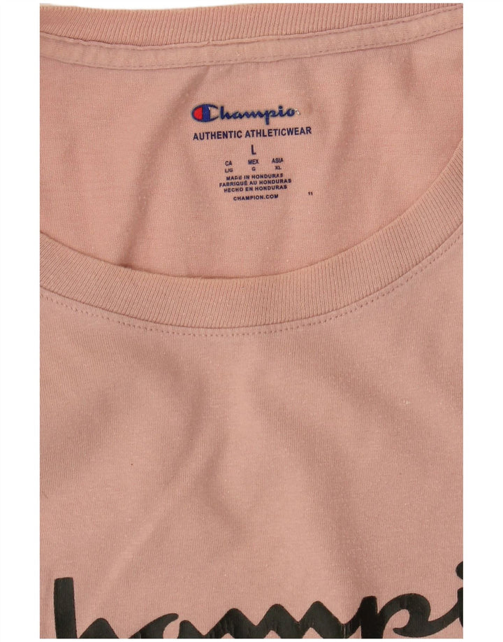 Champion Herre Grafisk T-Shirt Top Stor Pink