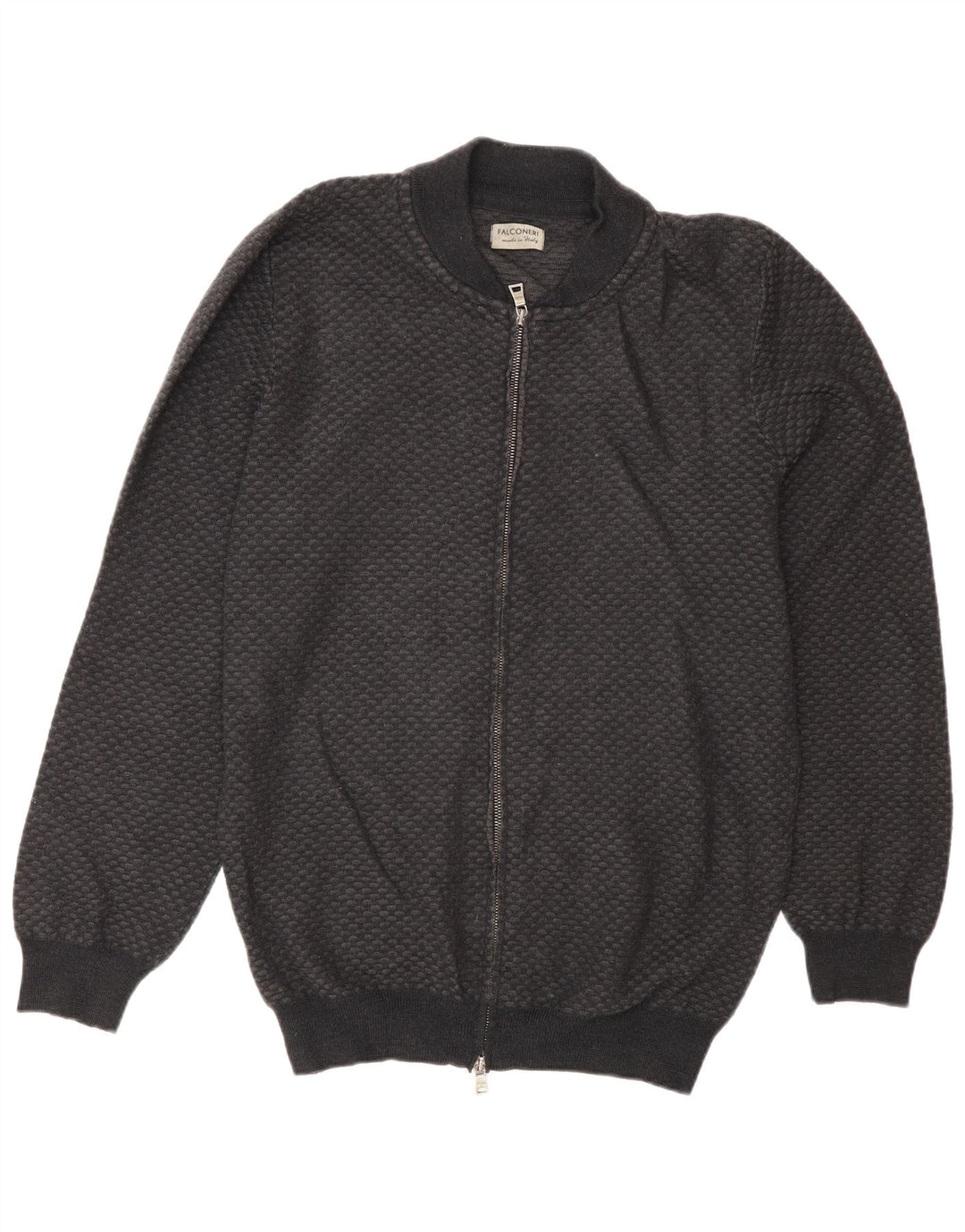 Falconeri Herre Cardigan Sweater IT 54 XL Grå Uld