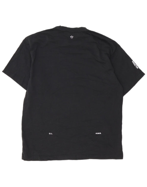 Nike grafisk T-shirt top til mænd, stor sort bomuld