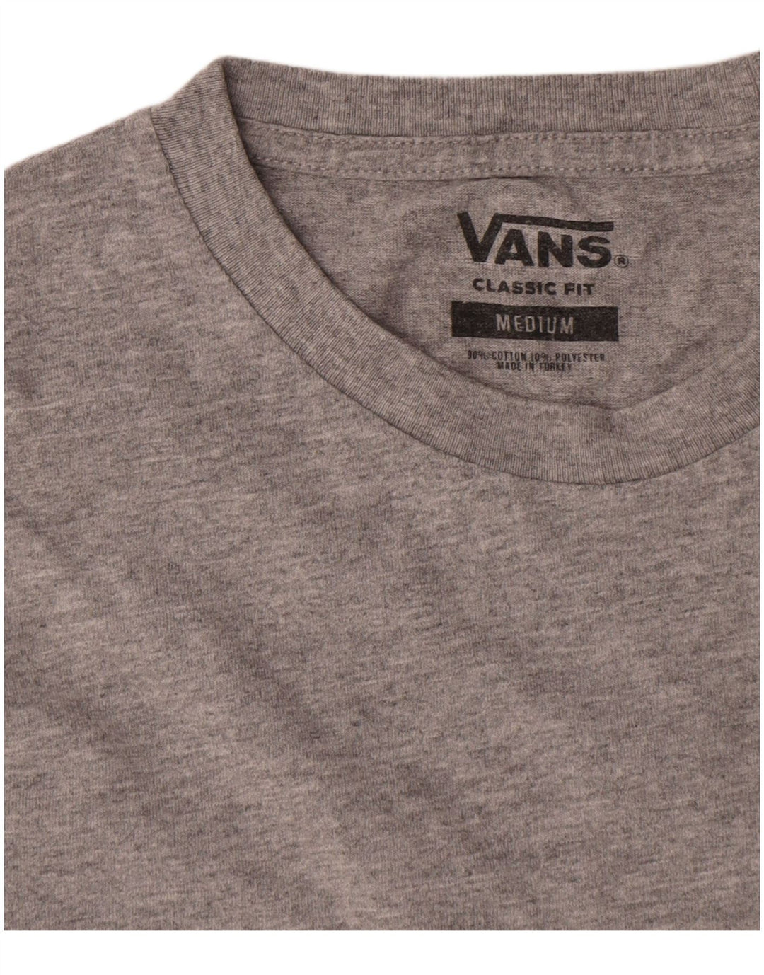 Vans Herre Classic Fit Top Langærmet Medium Grey Flecked Bomuld