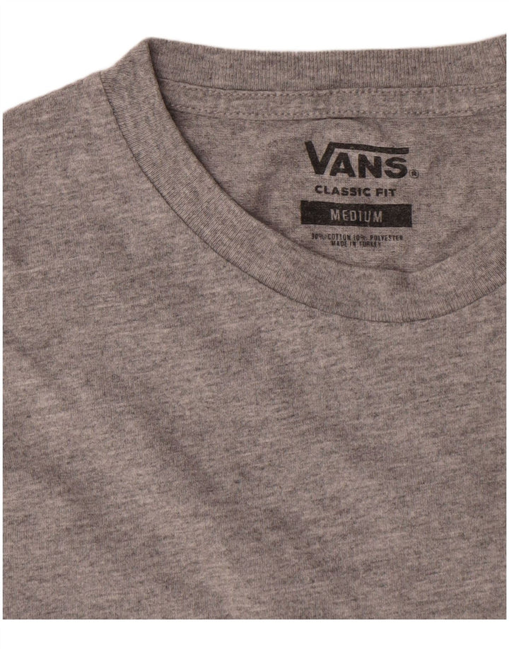 Vans Herre Classic Fit Top Langærmet Medium Grey Flecked Bomuld