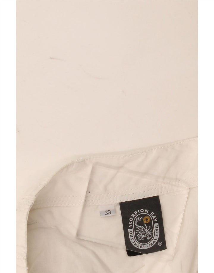 Scorpion Bay Herre grafiske chinoshorts W33 Medium hvid ternet bomuld