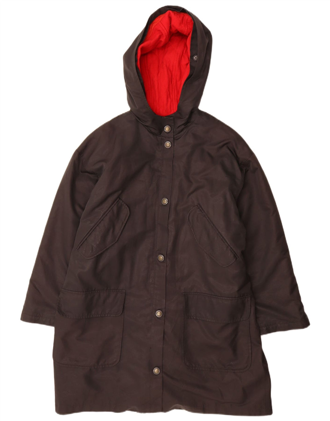 Penny Black Dame Hætte Oversized Parka Jacket UK 10 Small Black Wool