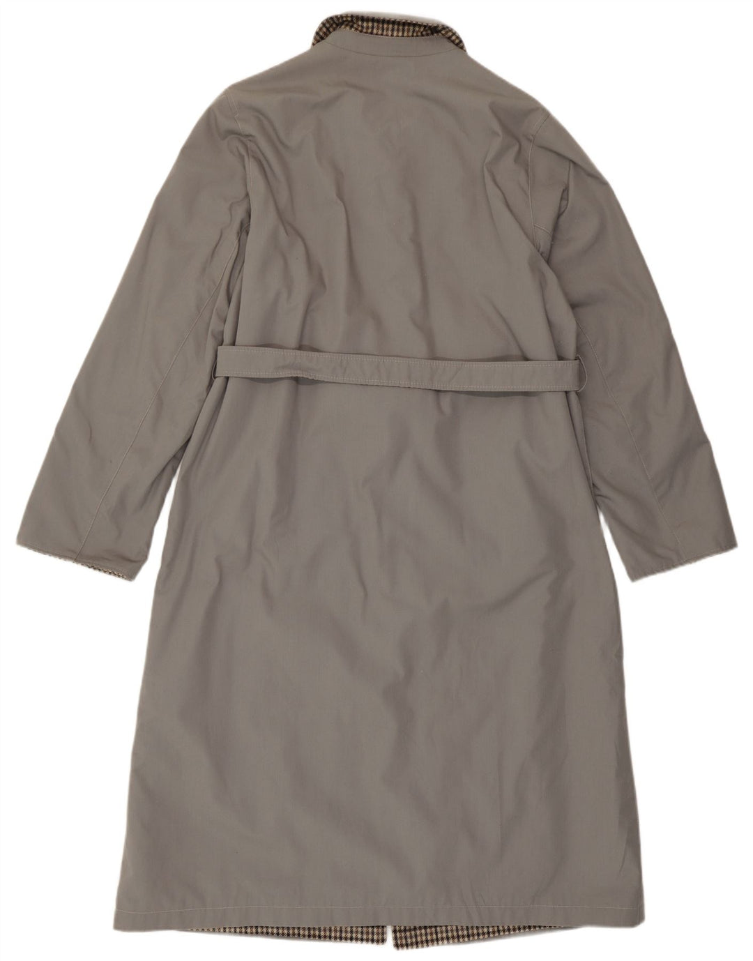 Vintage vendbar vendbar overfrakke til kvinder IT 46 Small Grey Check