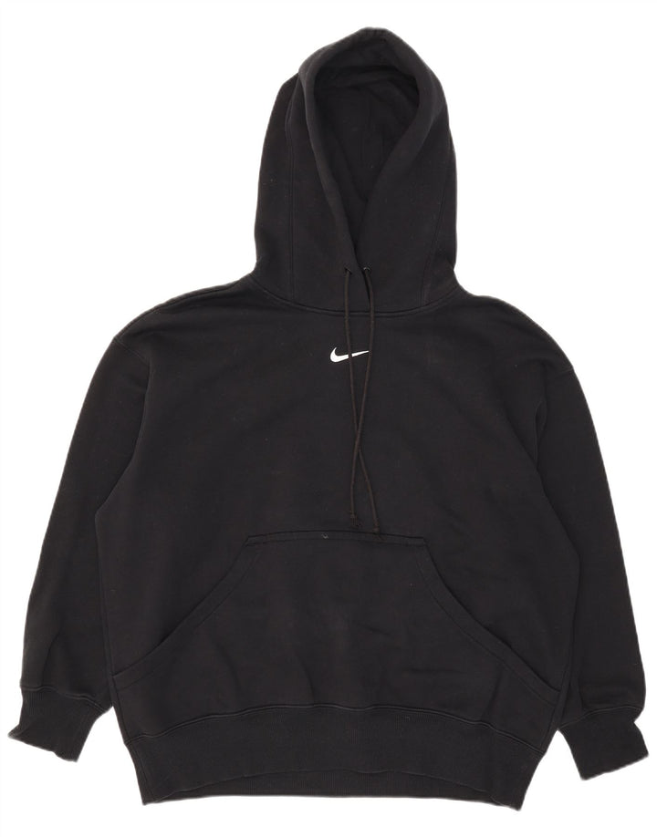 Nike oversized hættetrøje til mænd, lille sort bomuld