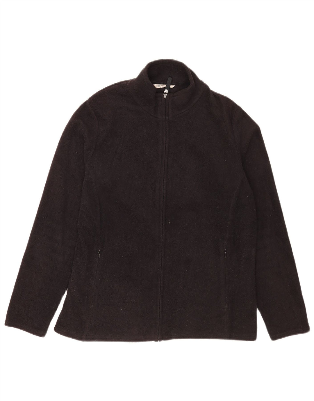Marks & Spencer Fleecejakke til kvinder UK 16 Stor sort polyester