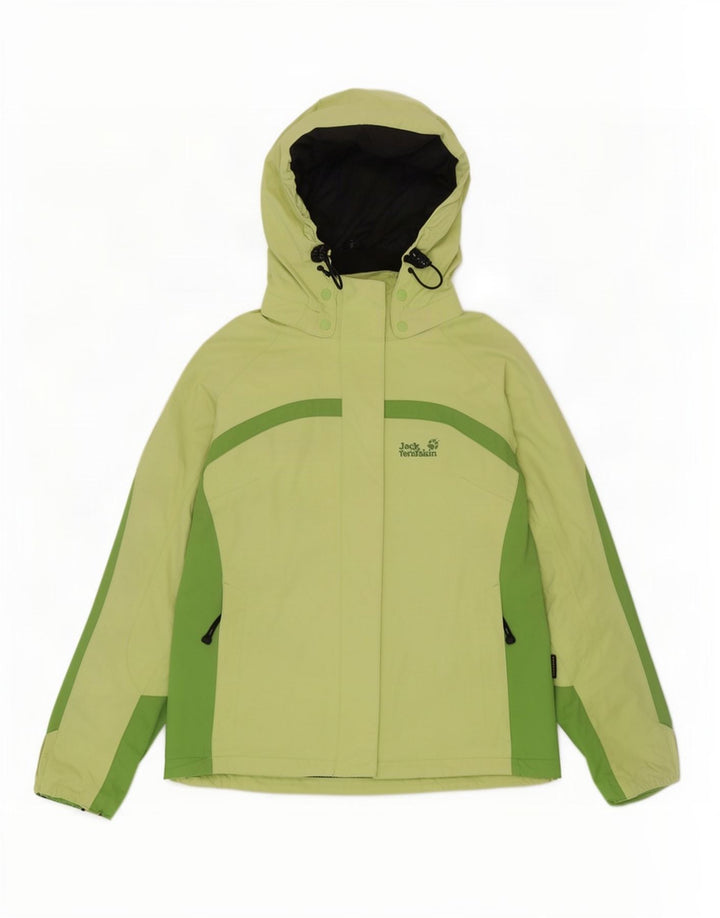 Jack Wolfskin Dame hætte vindjakke UK 14/16 Large Green