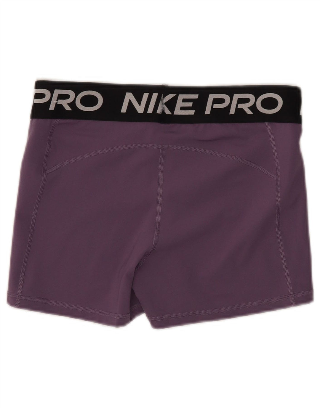 NIKE Dri Fit grafiske sportsshorts til kvinder UK 14 Stor lilla nylon
