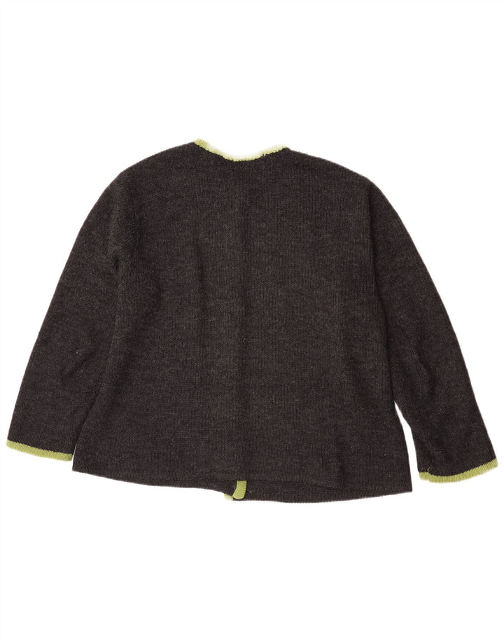 Dralon Dame Cardigan Sweater IT 44 Medium Grå