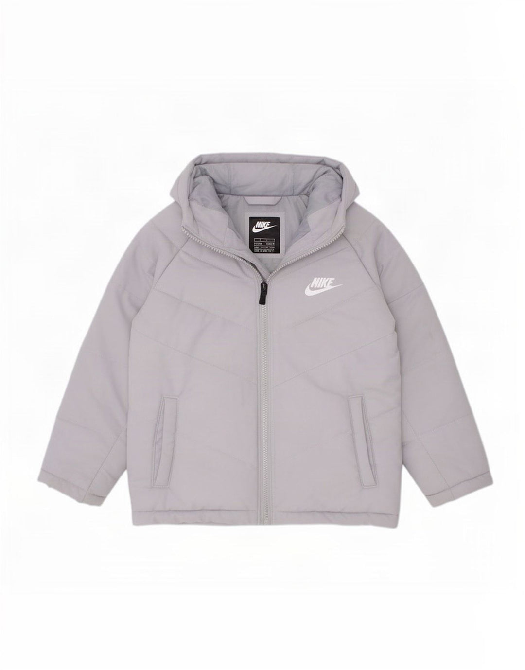 Nike hættejakke til drenge 5-6 år mellemgrå polyester