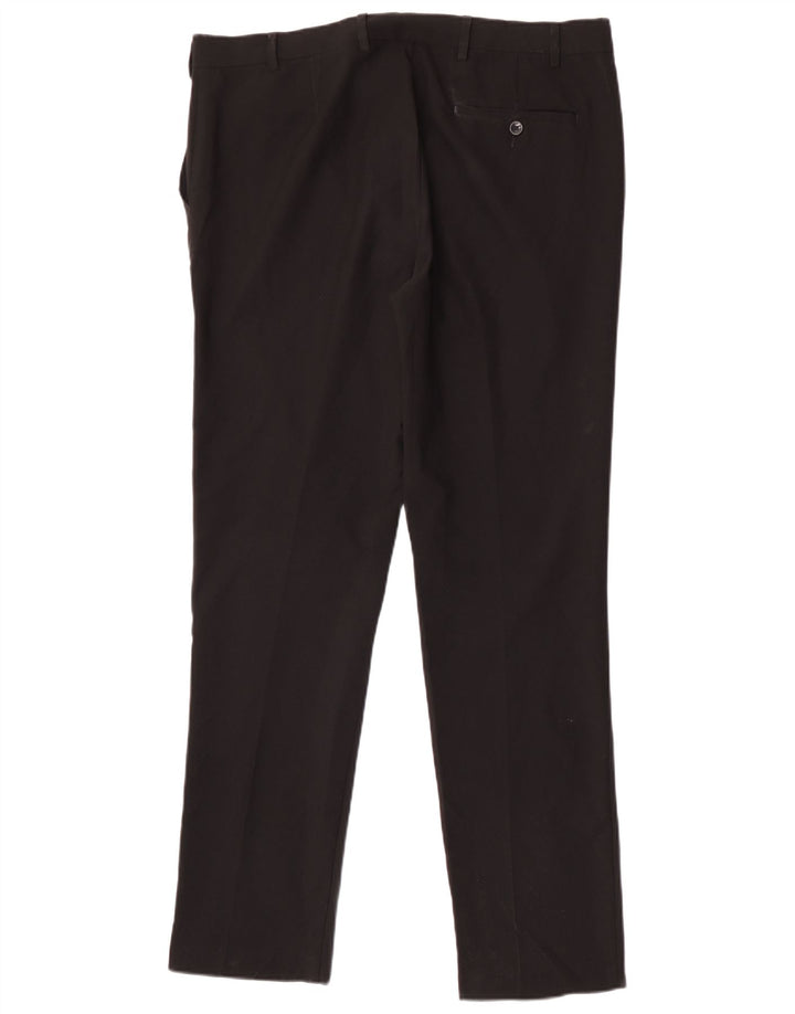 Marks & Spencer Herre Slim Chino Bukser W38 L33 Sort Polyester