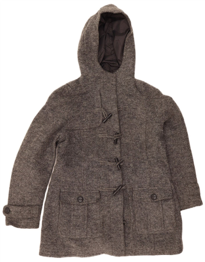 ESPRIT Dame Hooded Duffel Coat UK 18 XL Grå Uld