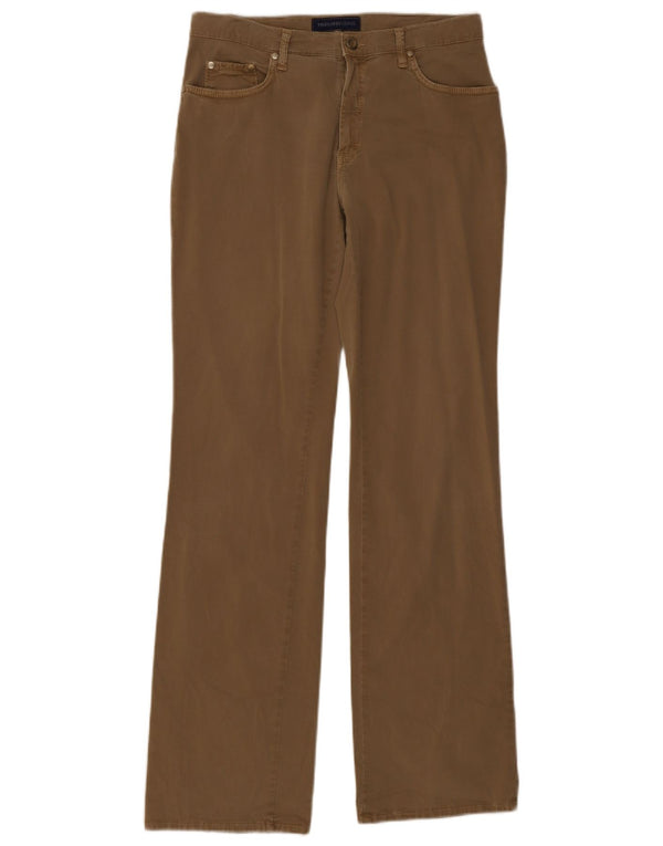 Trussardi Dame Bootcut Casual Bukser IT 46 Large W30 L32 Khaki Bomuld