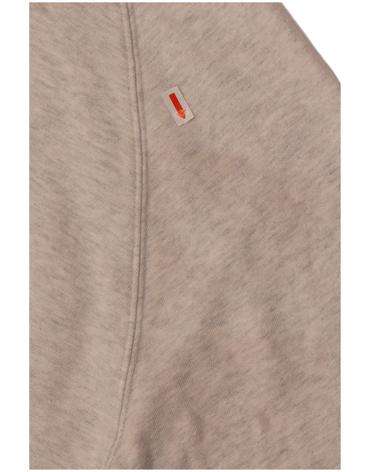 LEVI'S Womens Oversized Crop Graphic Sweatshirt Jumper UK 16 Large Grey