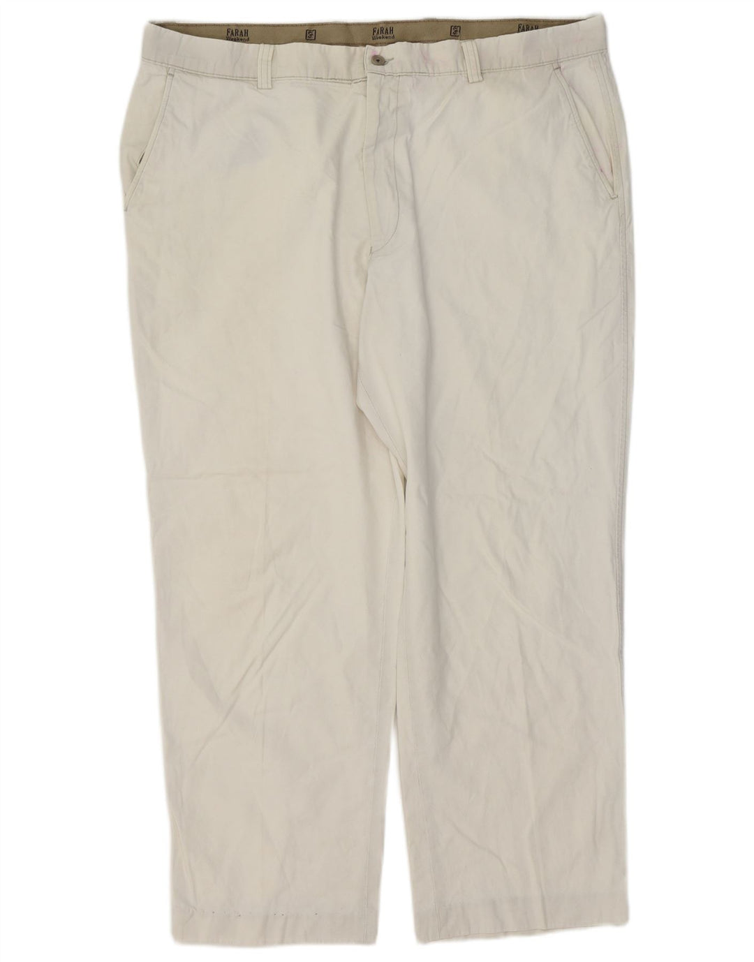Farah Herre Weekend Straight Chino Bukser W38 L28 Off White