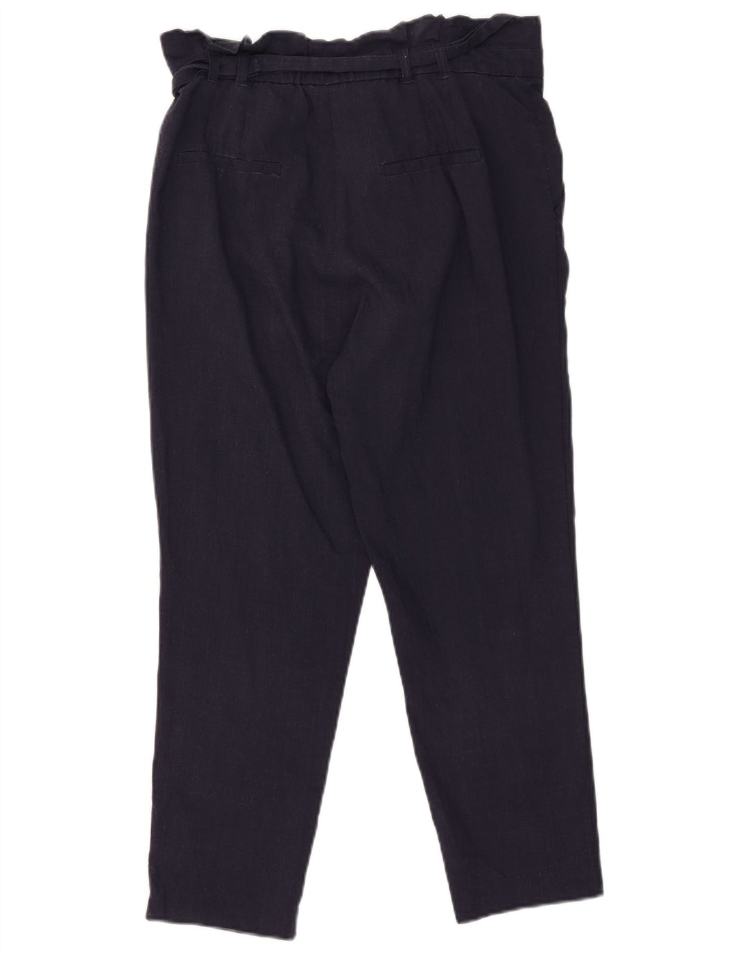 Zara Dame Pegged Chino Bukser Small W26 L25 Navy Blue