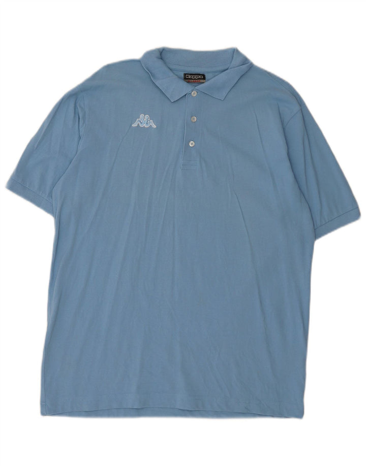 KAPPA Mens Polo Shirt XL Blue Cotton