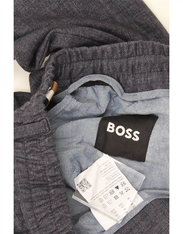 HUGO BOSS Herre tilspidsede Chinobukser IT 48 Medium W32 L30 Grå Polyester