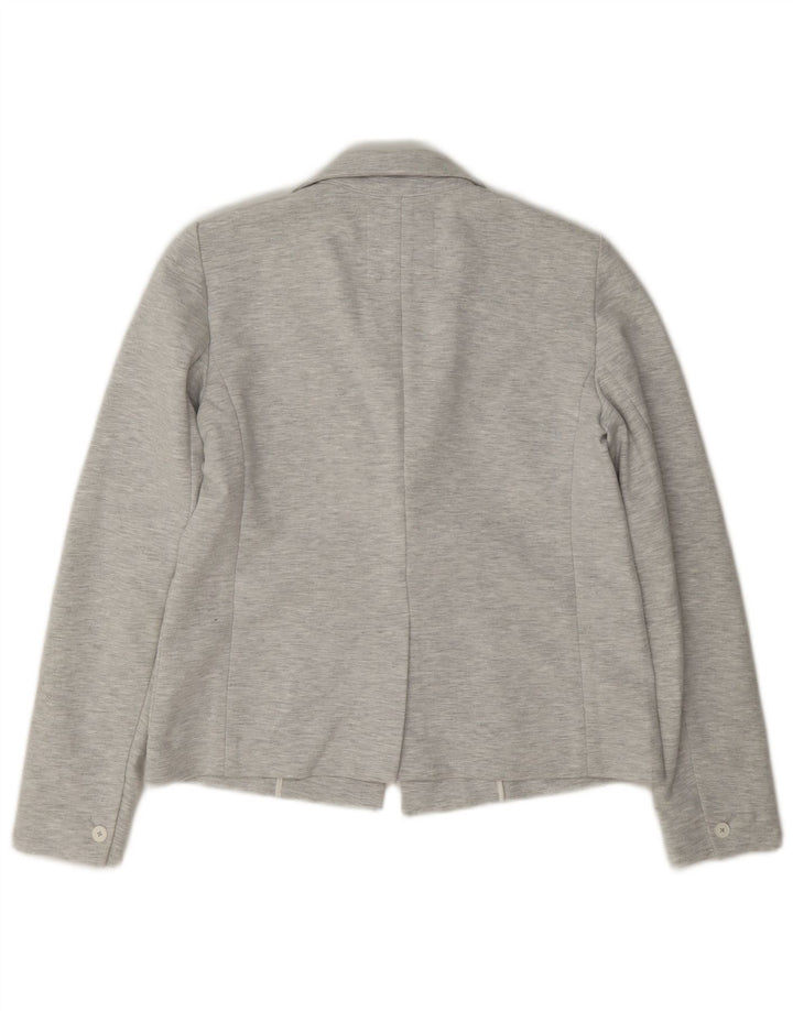 Gap Dame 1 Knap Blazer Jacket US 6 Medium Grey Polyester