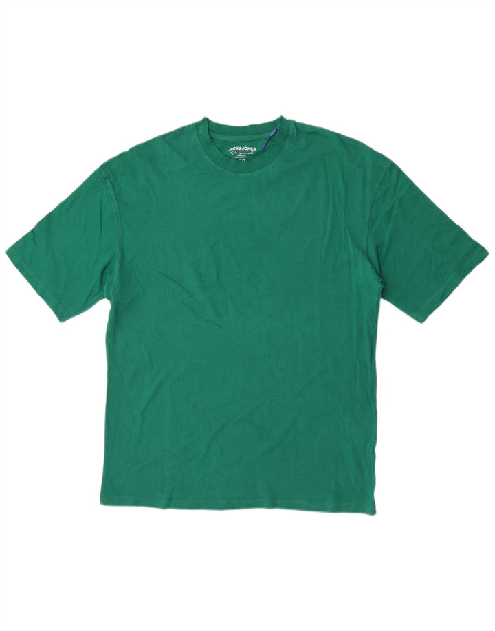 Jack & Jones Herre Regular T-Shirt Top Medium Green Bomuld