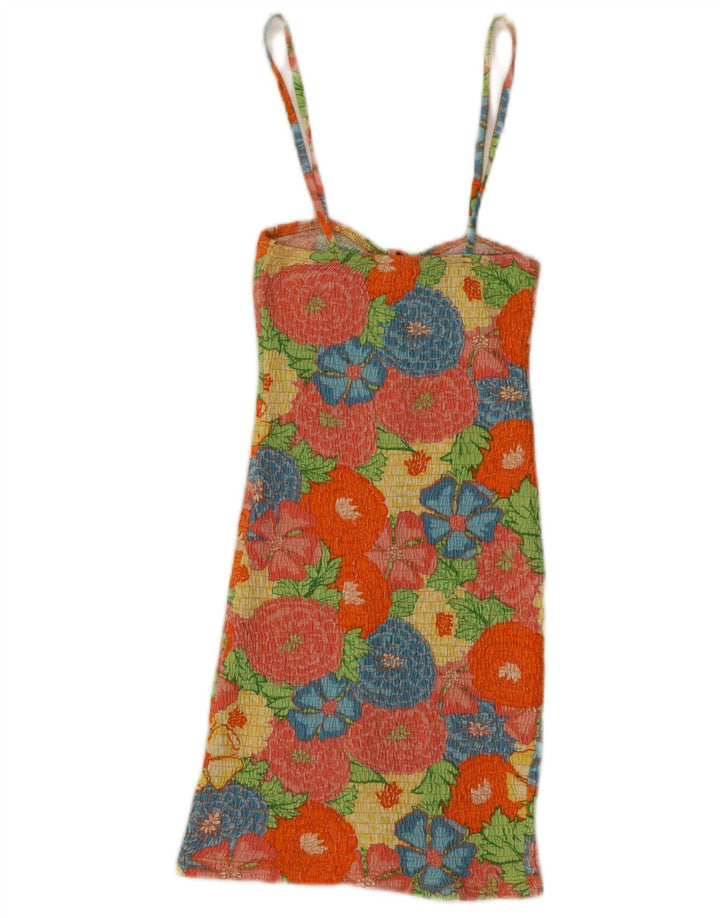 Zara Dame Sundress UK 8 Small Multicolored Floral