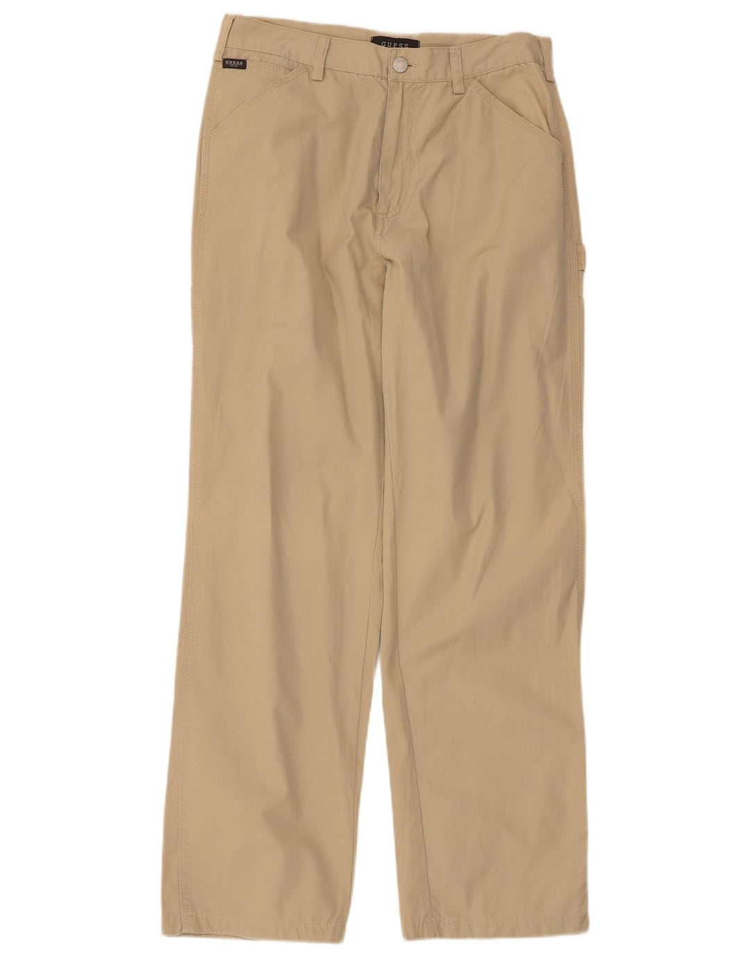 Guess Straight Cargo Bukser til mænd W32 L30 Beige Bomuld