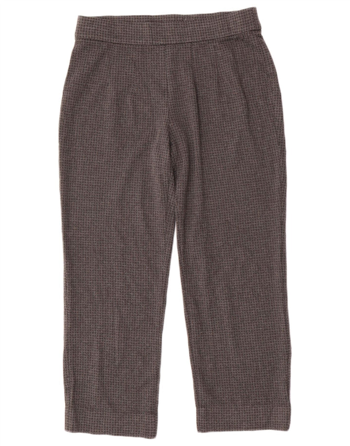 Marks & Spencer Dame Cropped Trousers UK 12 Medium W32 L25 Grå