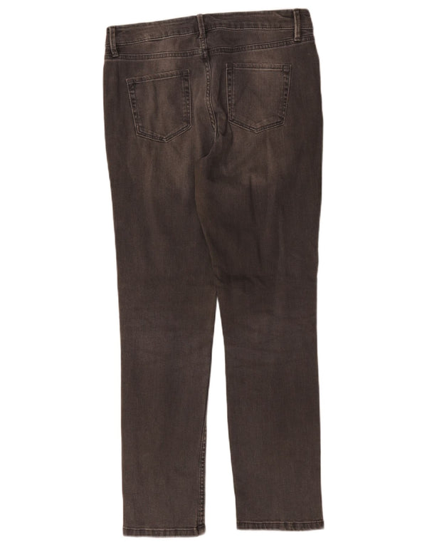 Marks & Spencer Dame Slim Jeans UK 10 Small W30 L28 Grå Bomuld