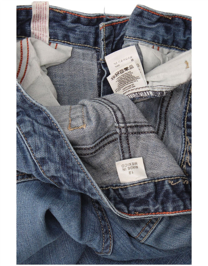 Eddie Bauer Dame Classic Bootcut Jeans EU 12 Large W32 L31 Blue Cotton