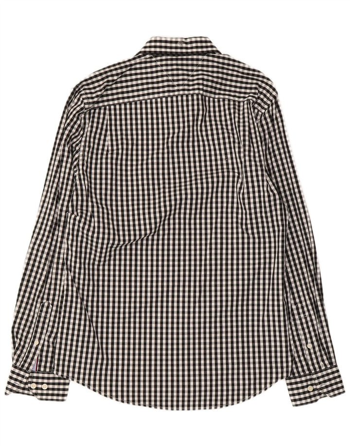 TOMMY HILFIGER Herreskjorte Medium Sort Gingham Bomuld