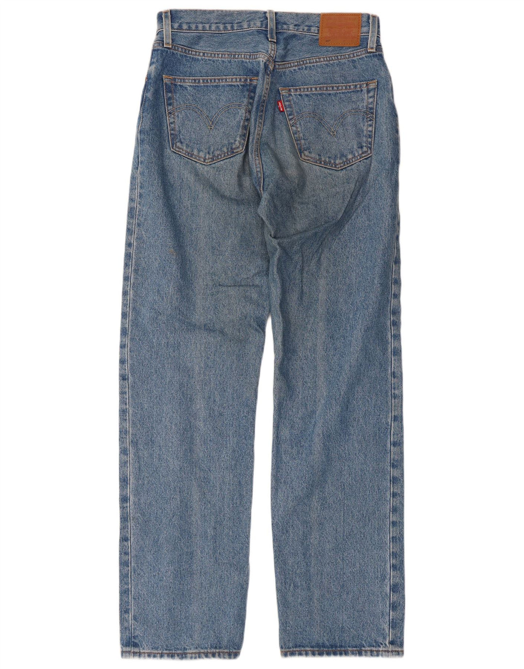 Levi's Dame 501 Straight Jeans W26 L32 Blå Bomuld