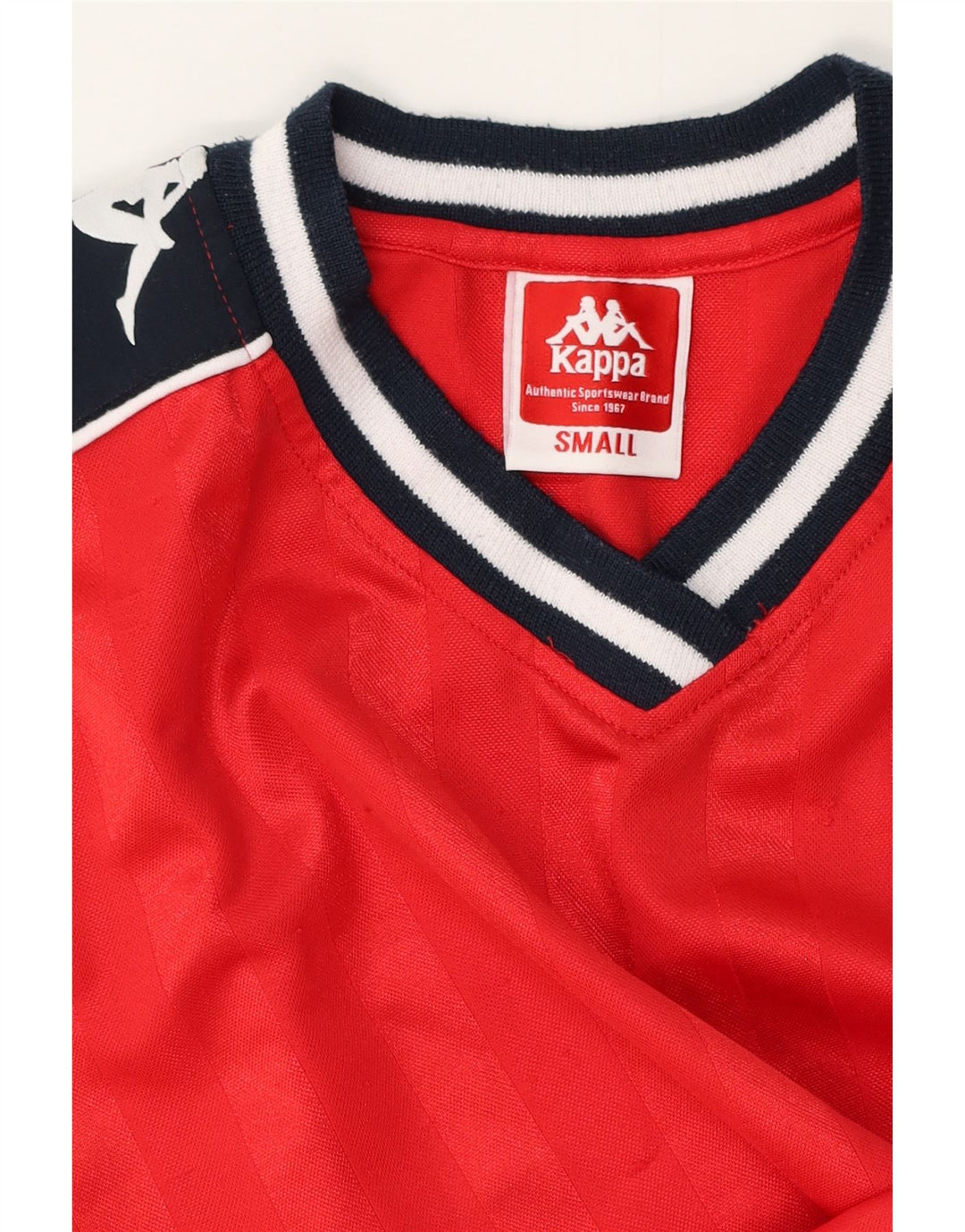 KAPPA Grafisk T-shirt top til mænd, lille rød farveblok